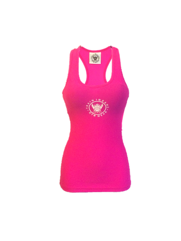 TI Fluorescent Fitted Pink Tank Top