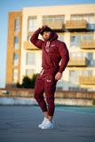 TI Iconic Maroon Fitted Hoodie
