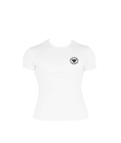 TI FlexFit White T-Shirt (Small Logo)