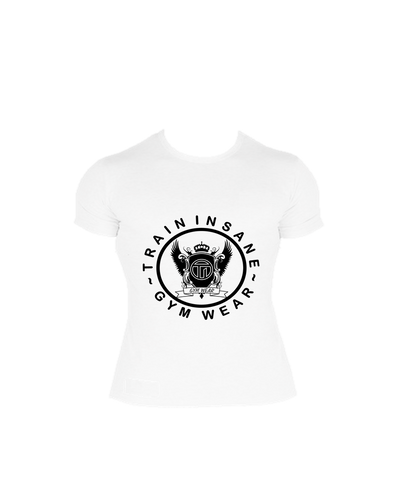 TI FlexFit White T-Shirt (Large Logo)