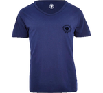 TI Signature Wide Neck T-Shirt - Navy